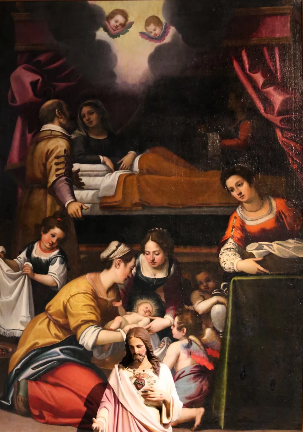 Altare della nascita di Maria, con natività di Maria - San Bartolomeo (Cutigliano)